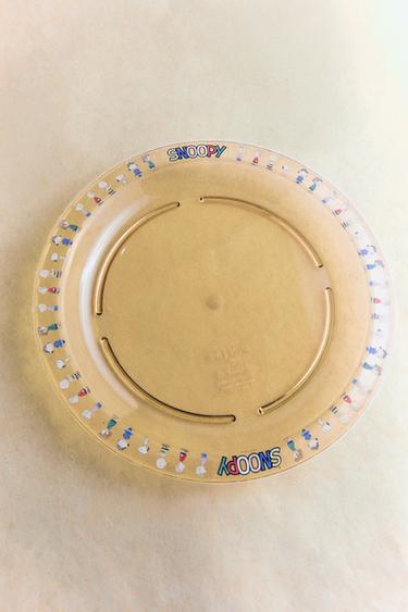 Zara CHILDREN'S PEANUTS™ PLATE WITH BORDER - Multicolored
