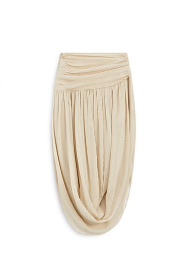 Zara Midi skirt with sash belt detail - LIMITED EDITION - Ecru