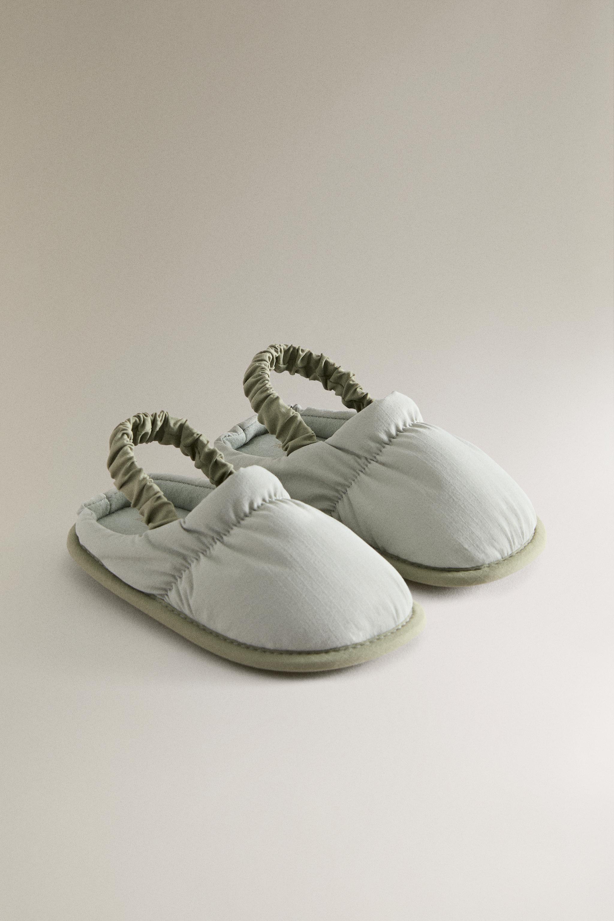 KIDS FABRIC SLIPPERS — Azure Blue