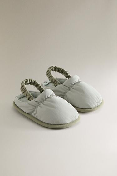 CHAUSSONS ENFANT TISSU - Bleuté de Zara - Image 1