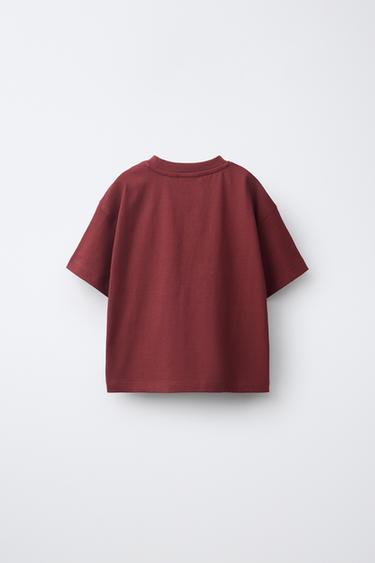 VARSITY GRAPHIC T-SHIRT — Burgundy 2