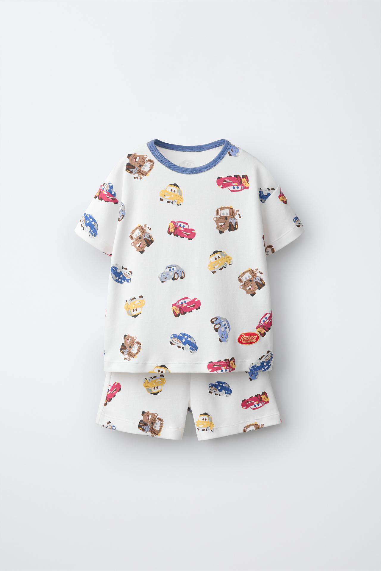 1 1/2-6 YEARS/ CARS © DISNEY PRINT PYJAMAS — White