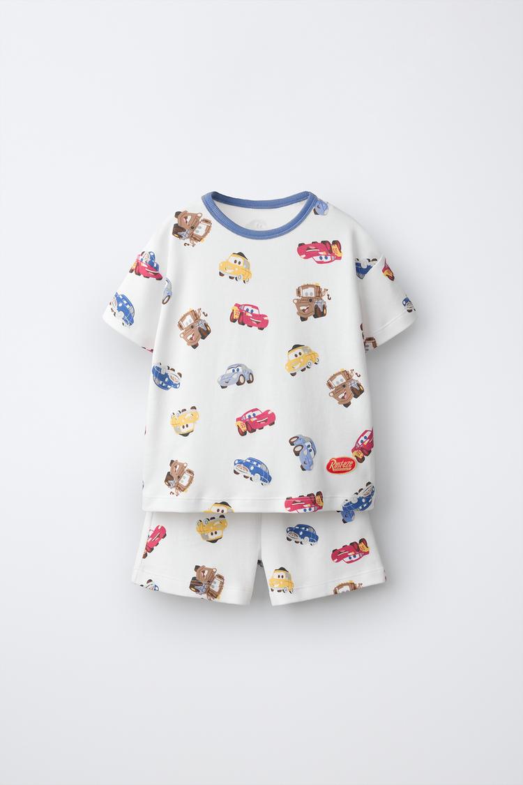 1 1/2-6 YEARS/ CARS © DISNEY PRINT PYJAMAS — White