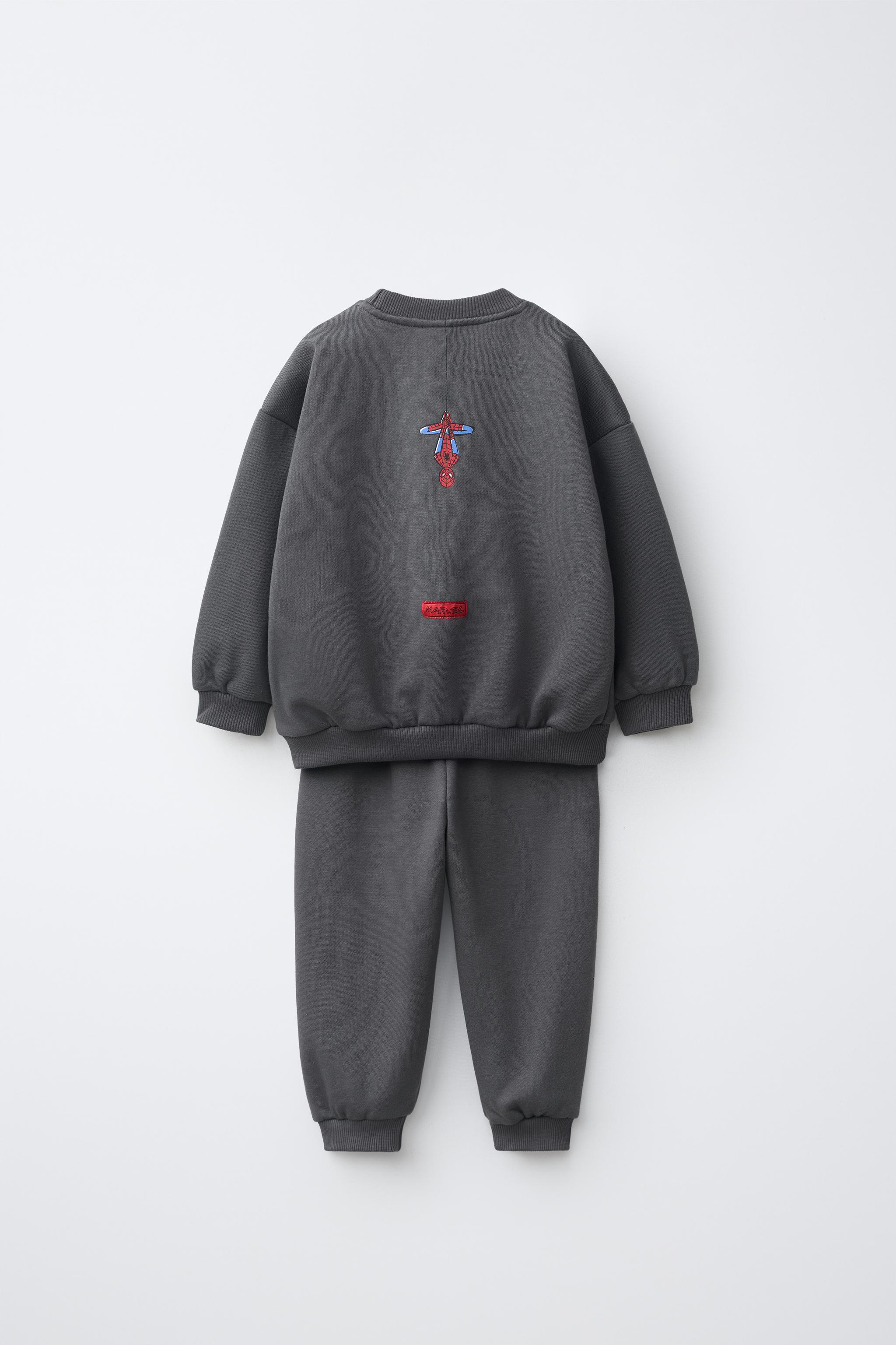 パンダマン SPIDER-MAN © MARVEL SWEATSHIRT AND JOGGER PANTS SET - Anthracite