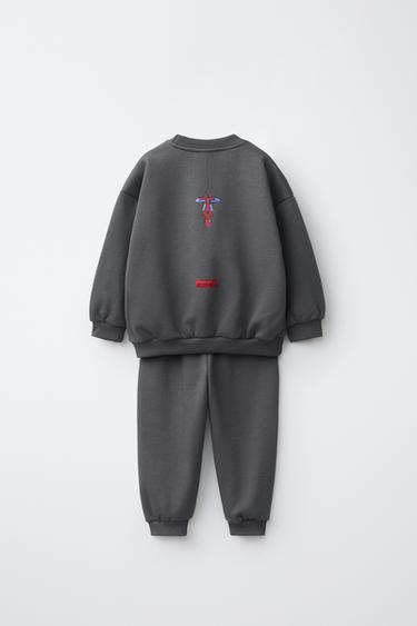 SPIDER-MAN © MARVEL SWEATSHIRT AND JOGGER PANTS SET — Anthracite grey 2