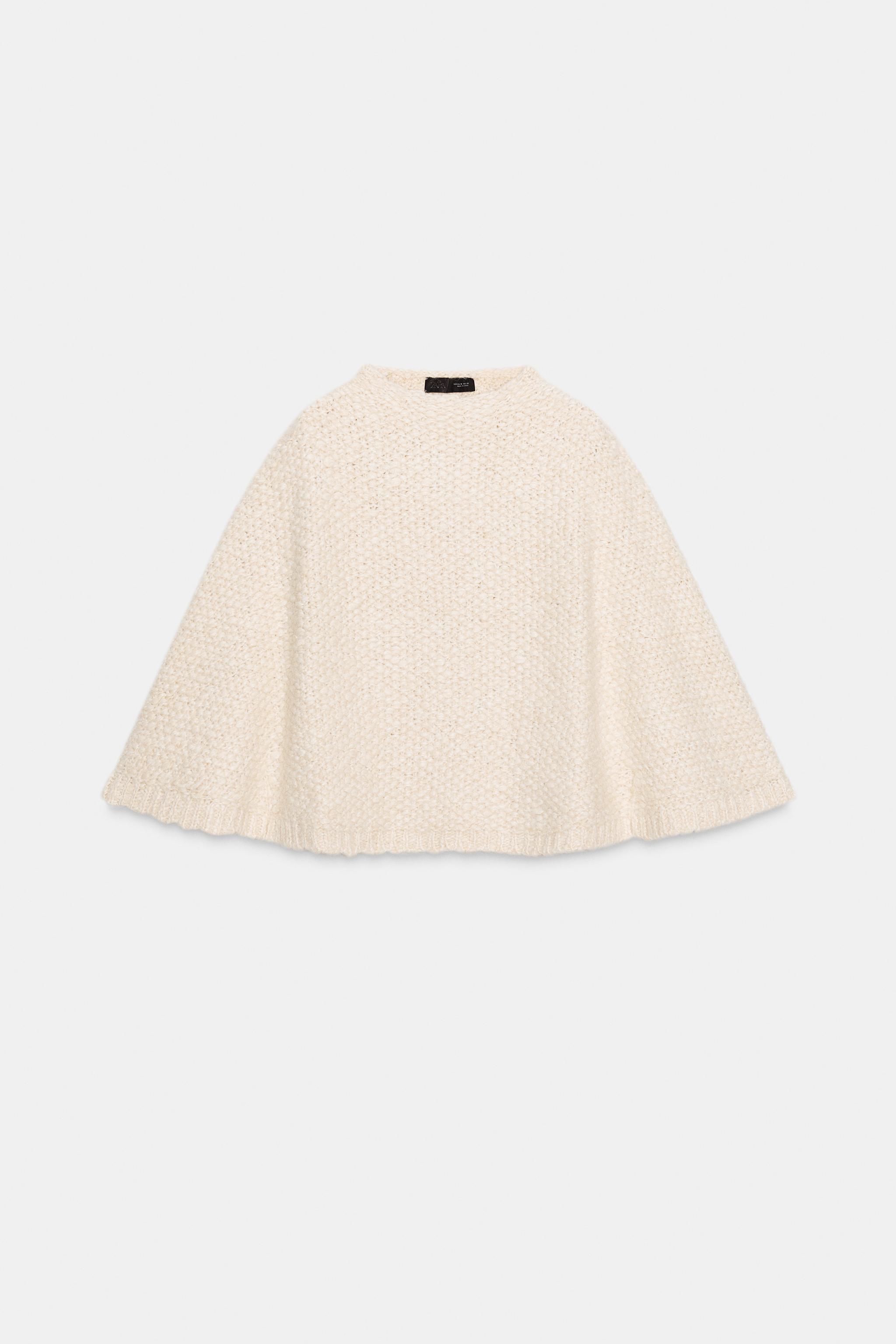 CHUNKY KNIT CAPE JUMPER
