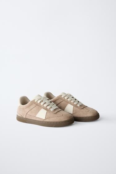 Zara RETRO SNEAKERS - Brown