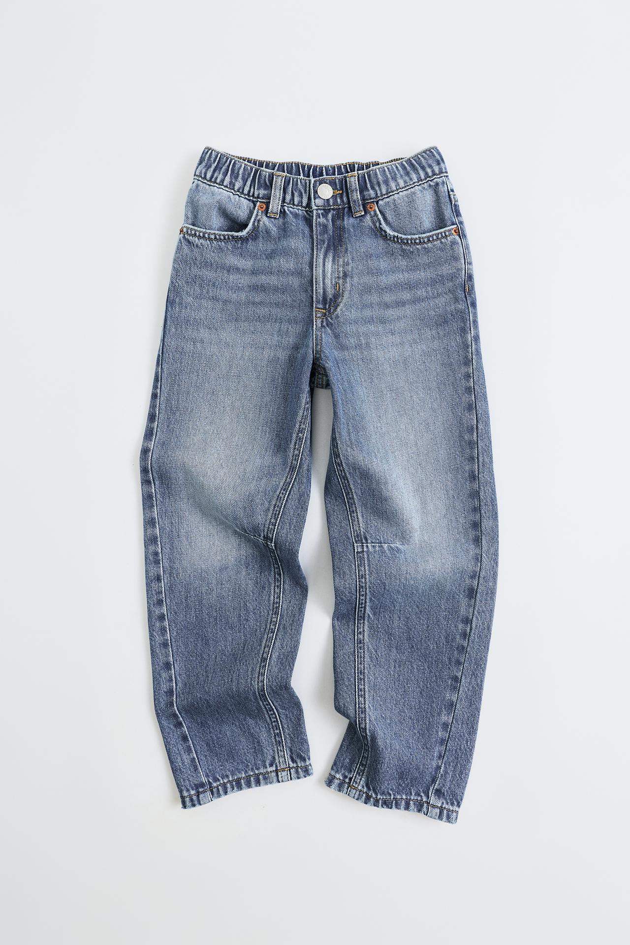 BAGGY JEANS — Mid-blue