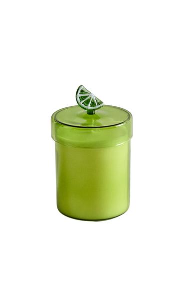 (220 G) LIME & PEPPERMINT GEURKAARS - Fel limoen van Zara