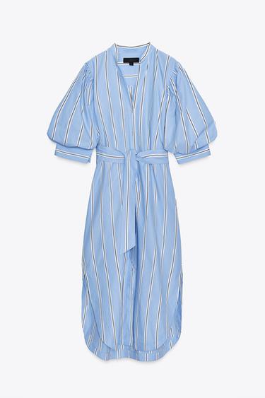 ZW COLLECTION STRIPED DRESS WITH BELT - striped by Zara