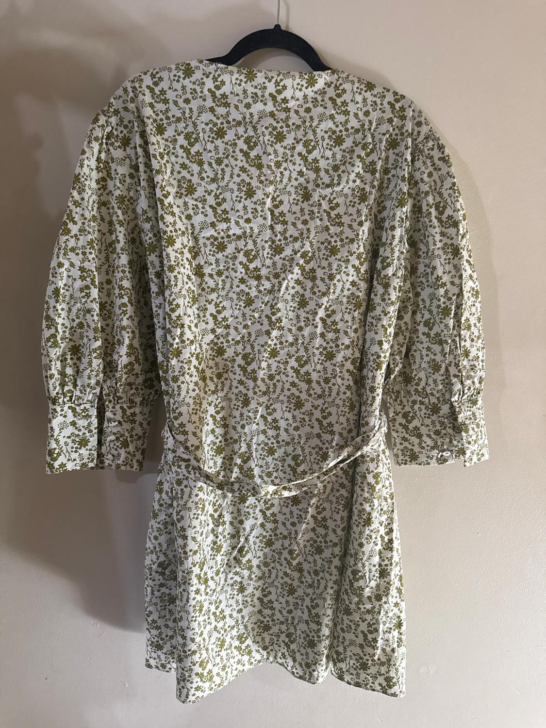 PRINTED DRESS WITH BELT - Image 2