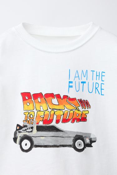 T-SHIRT ILLUSTRATION BACK TO THE FUTURE© X DYLAN´S T-SHIRT CLUB X ZARA - Blanc de Zara - Image 2