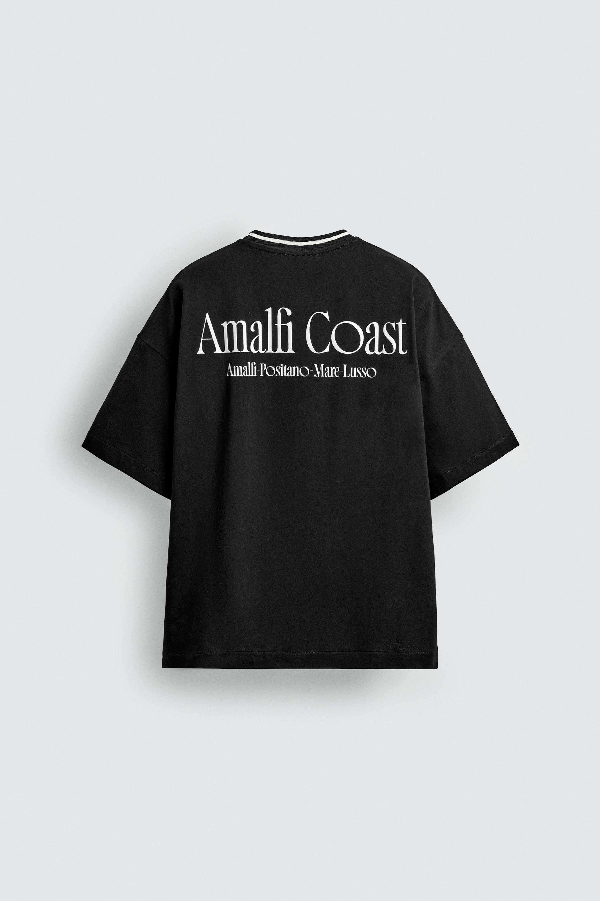 RAISED PRINT TEXT T-SHIRT