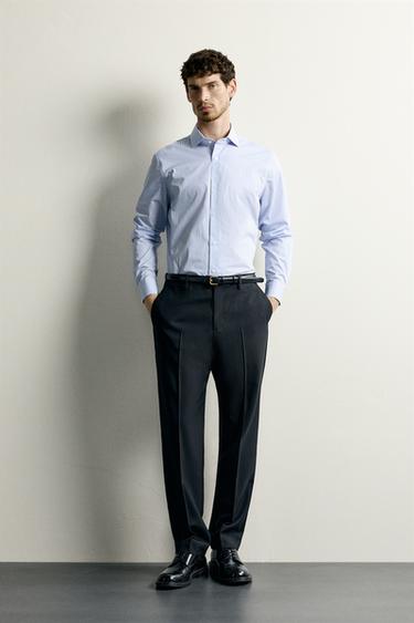 CAMISA SLIM FIT RAYAS - rayas de Zara - Imagen 0