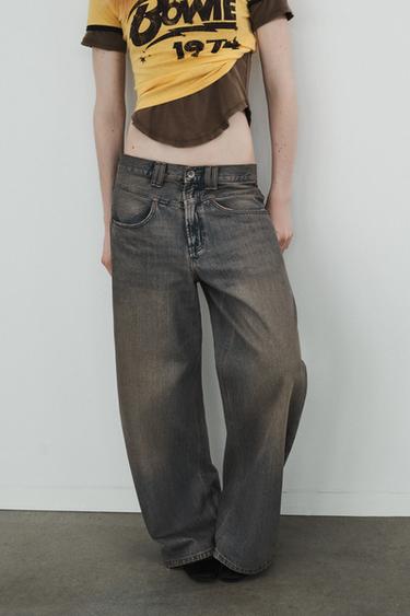 TRF BAGGY JEANS MET LAGE TAILLE - Blauw van Zara