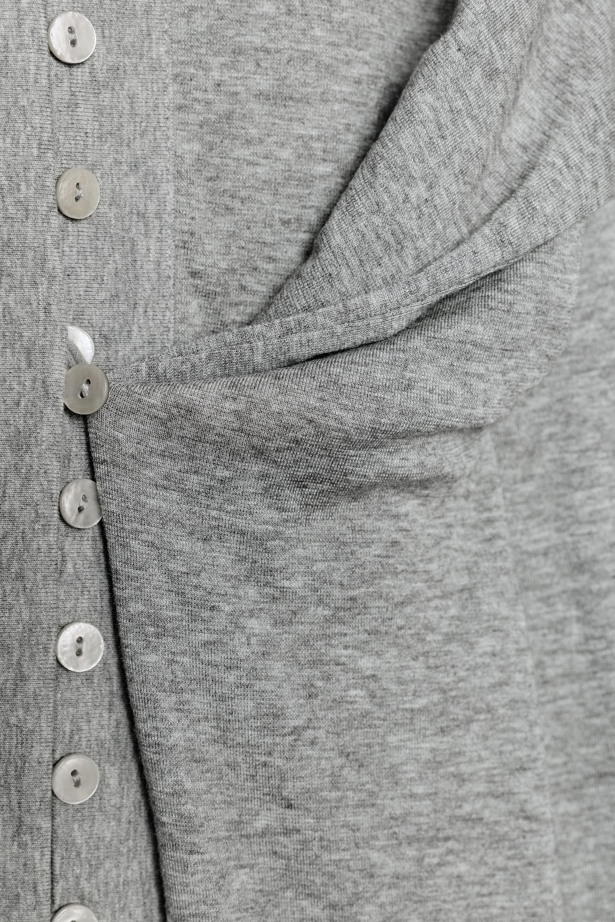 Zara FLOWY BUTTONED JACKET — фото 11