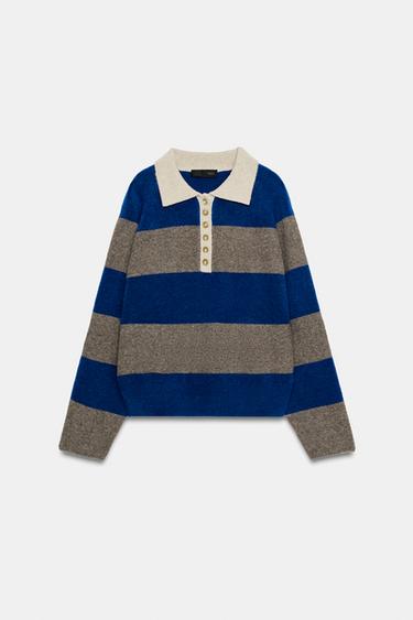 STRIPED KNIT JUMPER - Multicoloured by Zara - Image 0