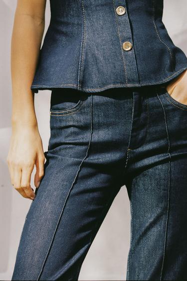 Z1975 FLARE SEAM TROUSERS - Indigo by Zara - Image 2