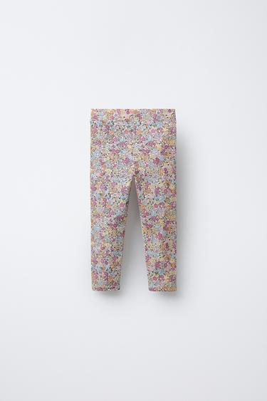 TWO-PACK OF PLAIN AND PRINTED LEGGINGS - Pink / Mauve by Zara - Image 2