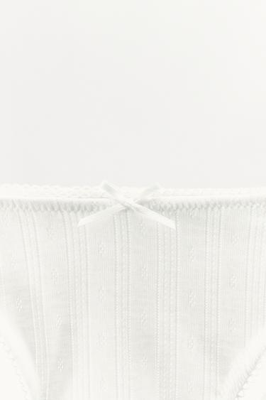 BASIC POINTELLE BRIEFS - White by Zara - Image 5
