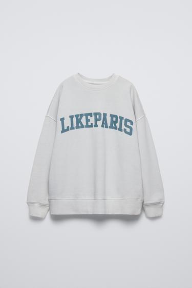 VARSITY SWEATSHIRT - Ice by Zara