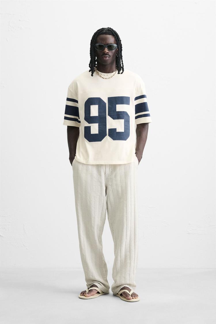 VARSITY PRINT T-SHIRT White ZARA Mexico