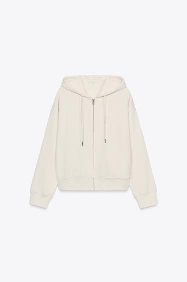 RUSTIC HOODIE - Ecru by Zara