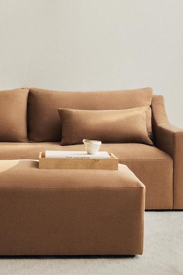 WASHED LINEN SOFA - Brick by Zara