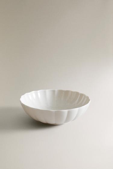 BOL PORCELAINE ONDES - Blanc de Zara