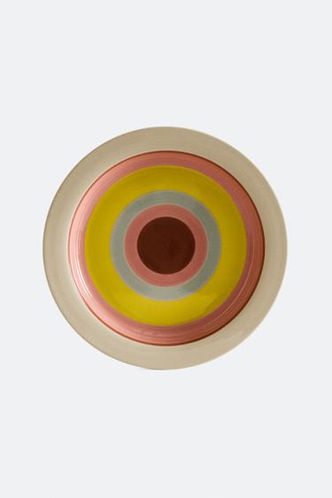 TRAVESSA CERÂMICA CÍRCULOS X COLLAGERIE - listrado da Zara