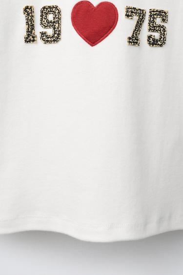 SLOGAN PATCH T-SHIRT - White by Zara - Image 3