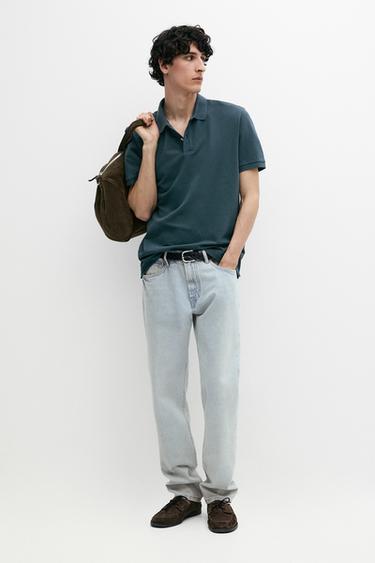 Polo piqué micro estructura algodón -  de Zara