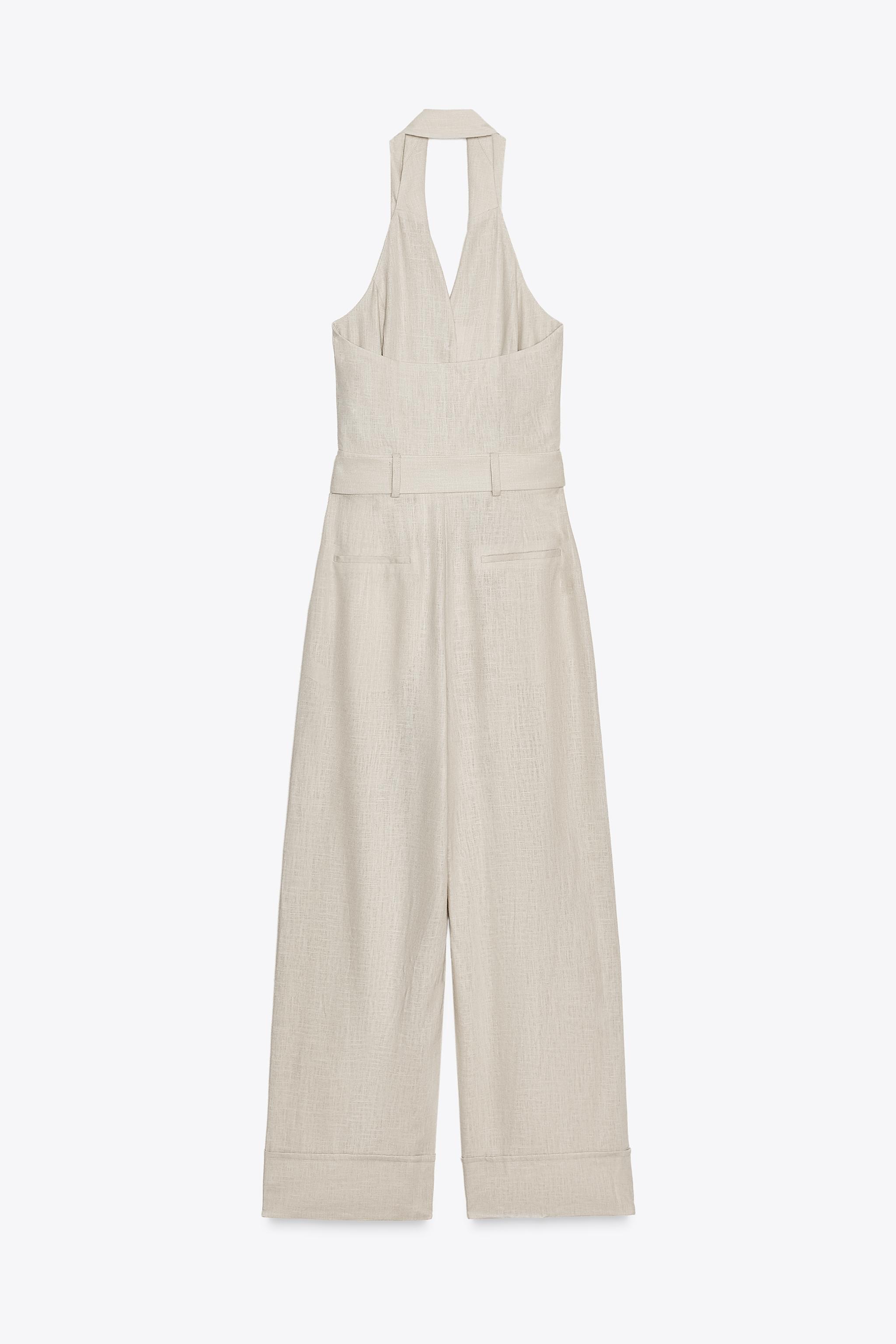 COMBINAISON LONGUE HALTER AVEC LIN