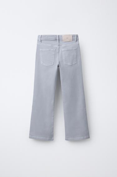 JEANS BOOTCUT À CLOUS - Gris bleu de Zara - Image 1
