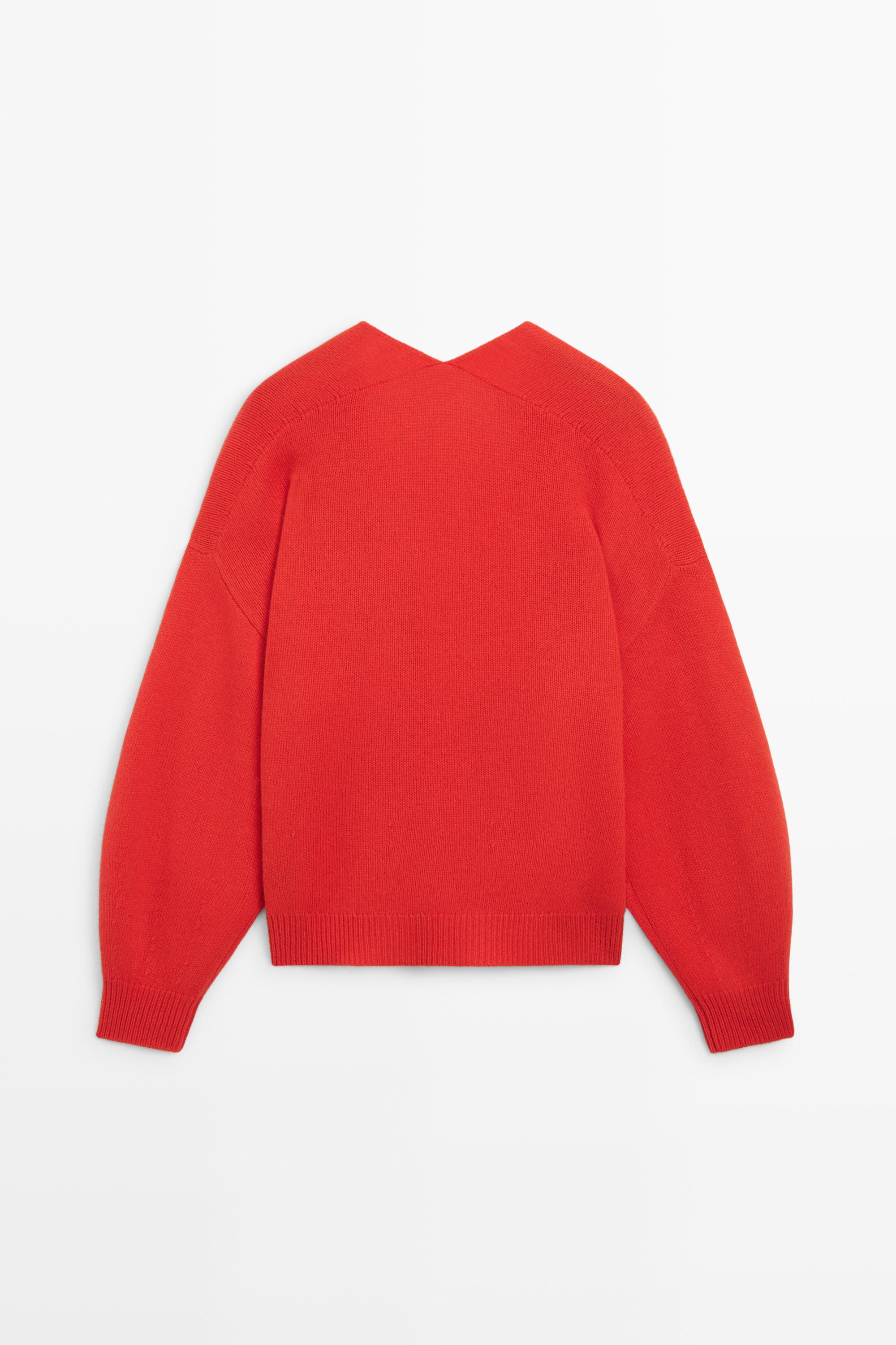 Oversize wool-blend knit sweater