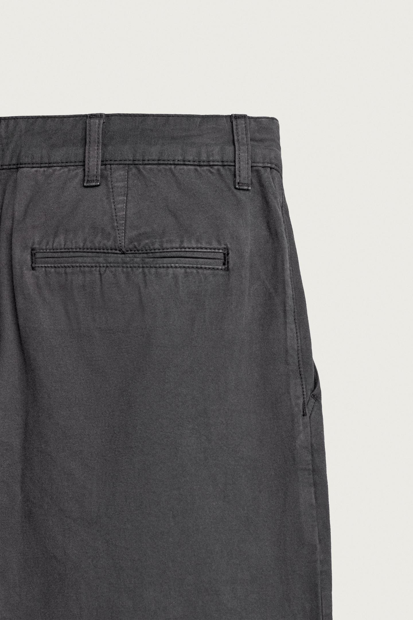 Мужские брюки Zara Regular-Fit Pleated Chino, цвет: Серо-бежевый — фото 10