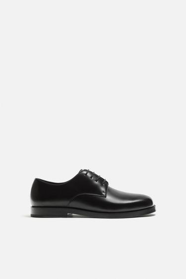 Zara LEATHER DRESS SHOES - Black