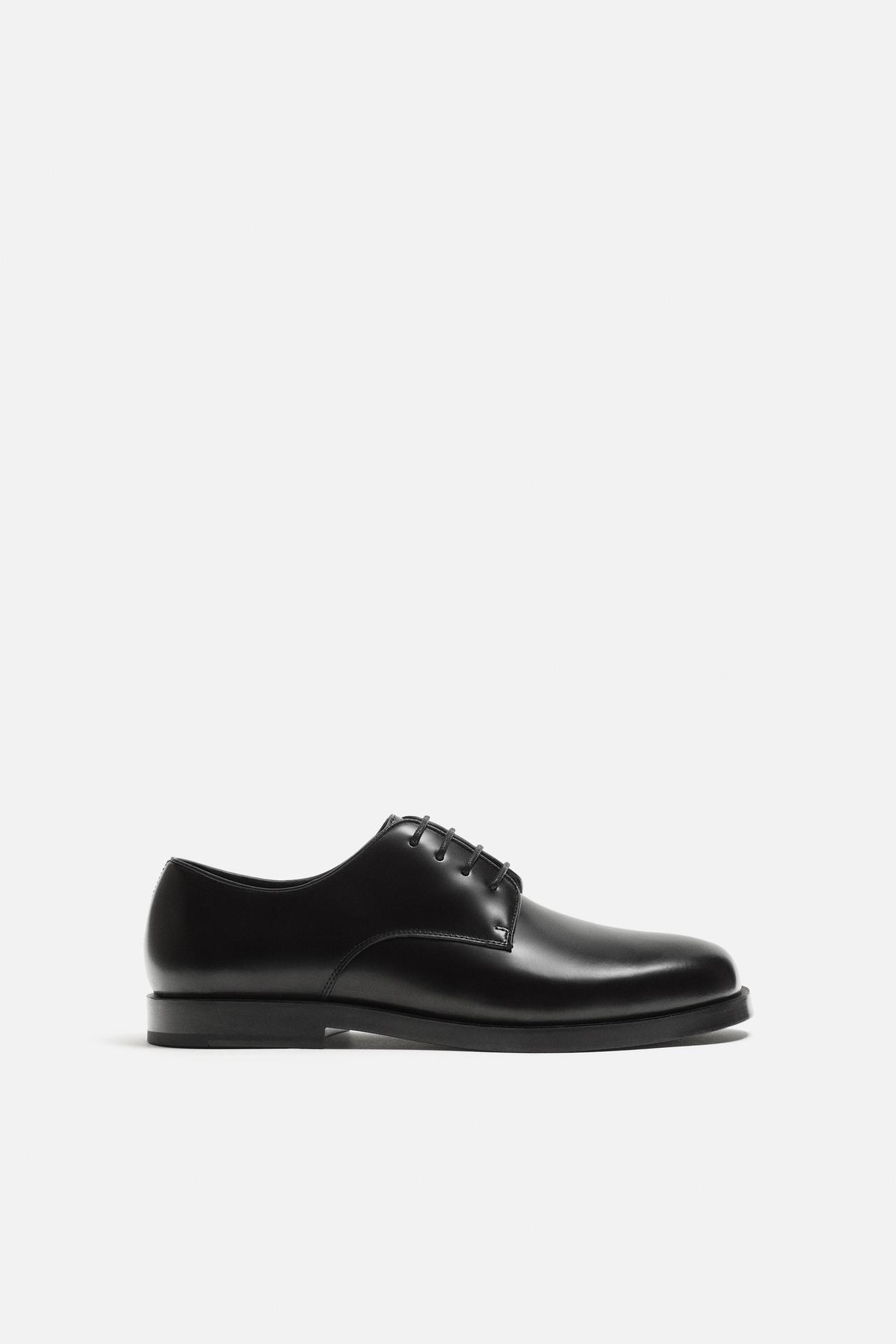 SMART LEATHER SHOES - Black by Zara