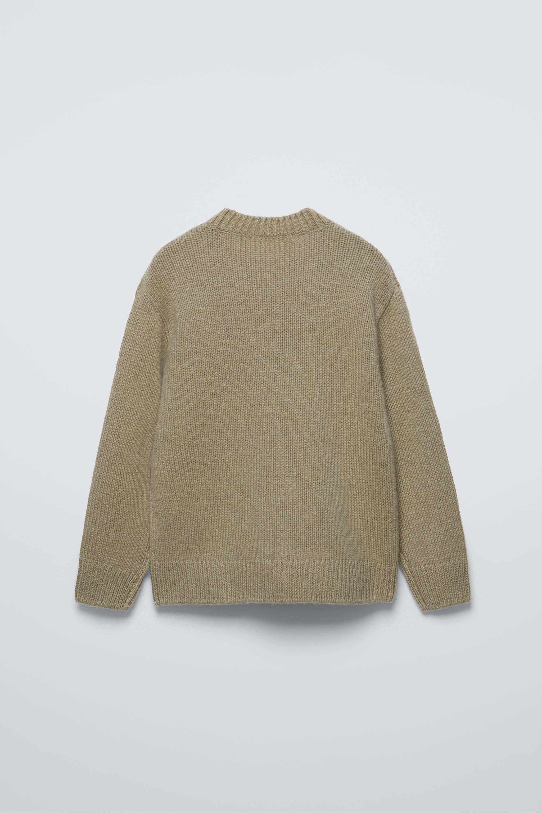 ZARA unisex boys 2024 girls cashmere grey Sweater