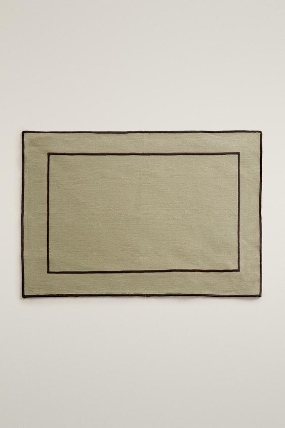 CONTRAST SCALLOPED PLACEMAT - Bluish by Zara - Image 0