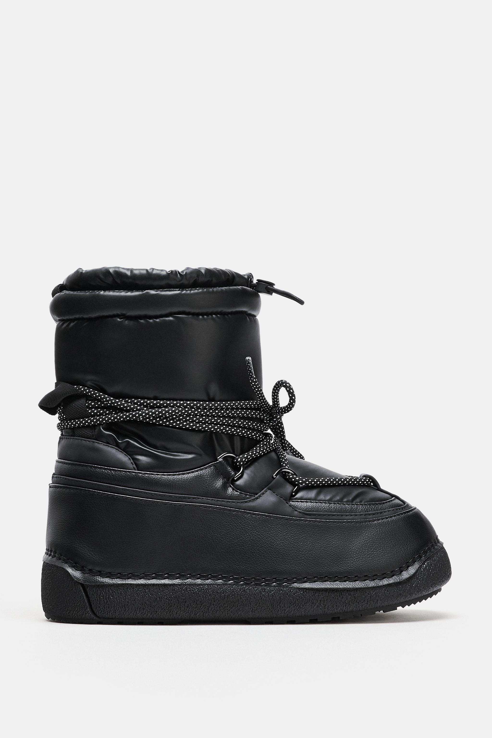 LAMINATED QUILTED ANKLE BOOTS - SKI COLLECTION