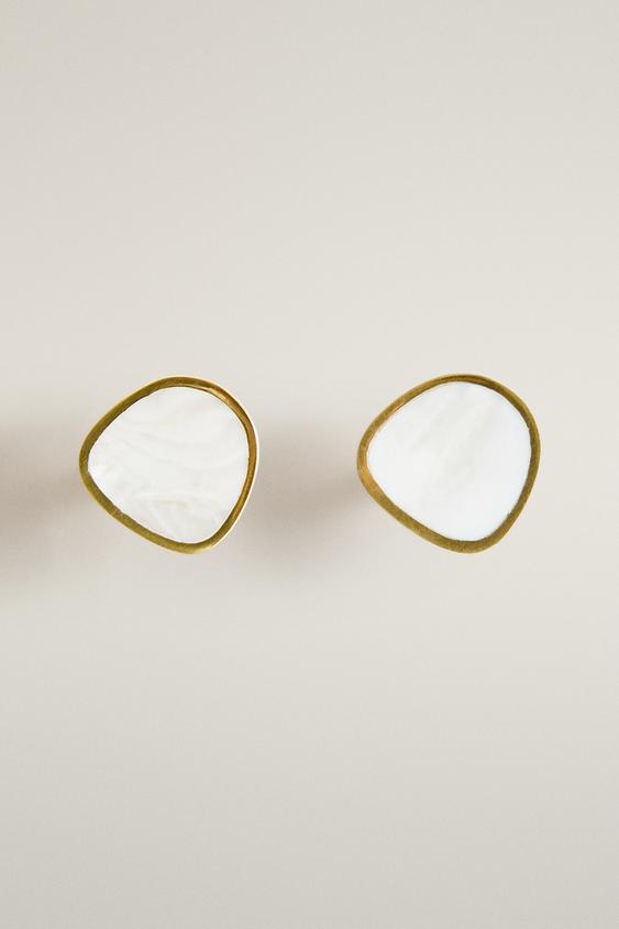 PACK OF IRREGULAR MOTHER-OF-PEARL DOOR KNOBS (PACK OF 2) - White by Zara - Image 0