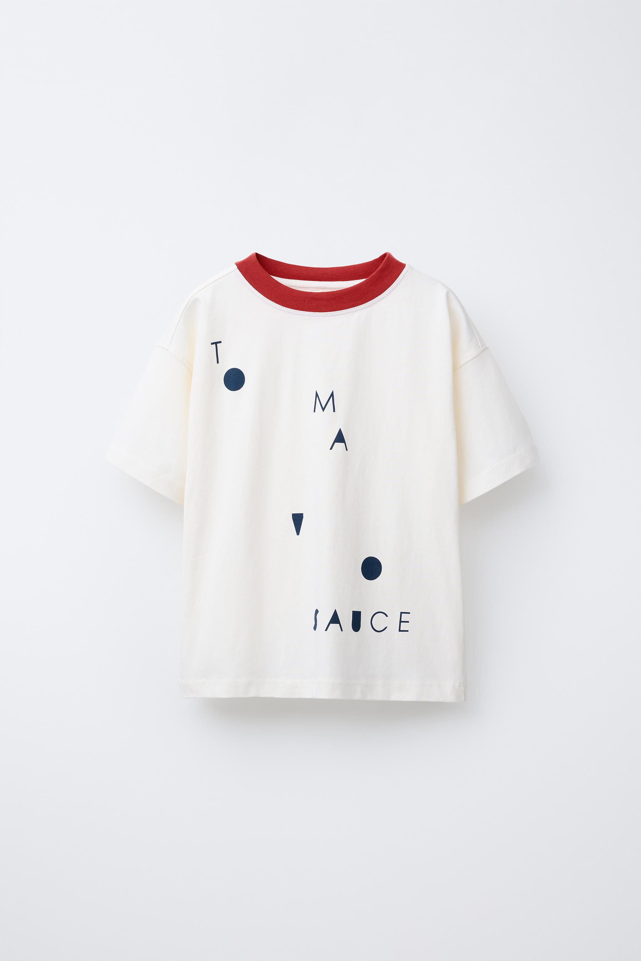 【ZARA】コントラストトリムTシャツ エクリュ | 0962/465/712 ZARA】コントラストトリムTシャツ エクリュ | 0962/465/712