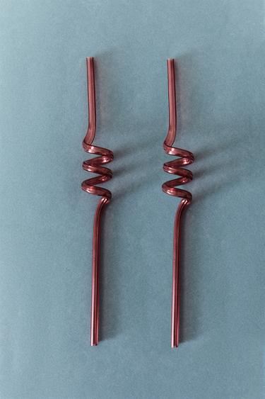 LOT PAILLES ENFANT SPIRALES TRITAN™ COULEURS (LOT DE 2) - Rouge de Zara - Image 5