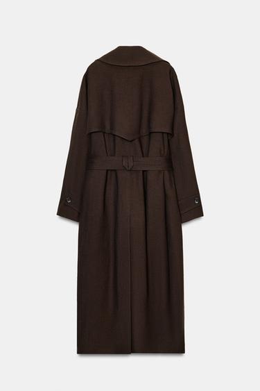 TRENCH FLUIDE LAINE ZW COLLECTION ÉDITION LIMITÉE - Kaki de Zara - Image 7