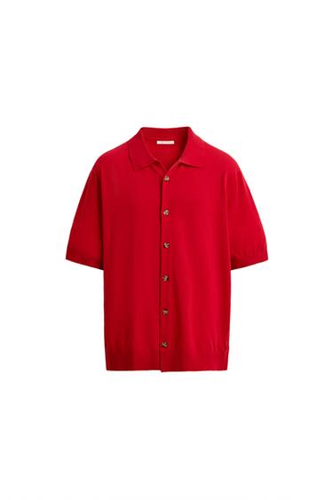 PLETENA BOMBAŽNA SRAJCA - Rdeča od Zare