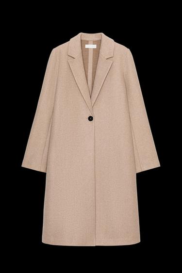 ABRIGO BÁSICO SOFT - Camel medio de Zara - Imagen 0