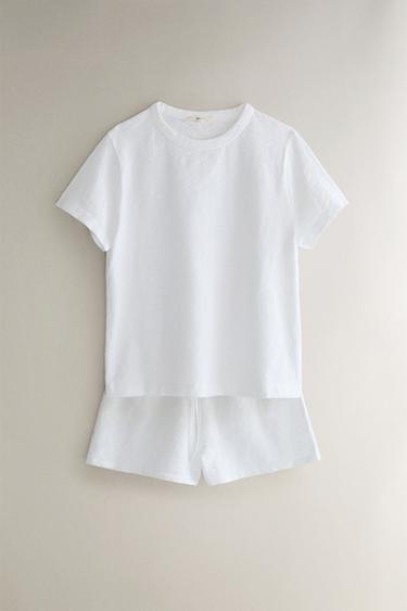 SHORT COTON - Blanc de Zara - Image 3