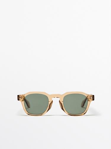 Zara Geometric sunglasses - Pastel yellow - Image 0