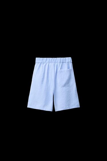 BERMUDASHORTS MIT MODAL - Blau von Zara